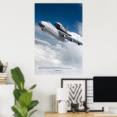 Poster Vol An-225 Mriya et Navette spatiale Bourane (Bureau à domicile)