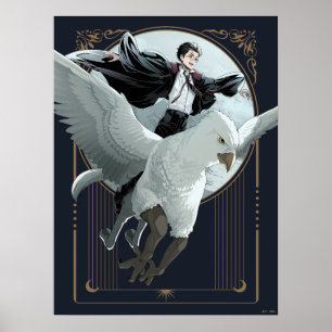 Poster Vol Anime HARRY POTTER™ avec Buckbeak