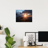 Poster Vol Au Coucher Du Soleil (Bureau à domicile)