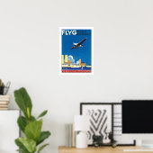 Poster Vol au-dessus de Stockholm (Bureau à domicile)