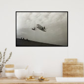 Poster Vol Aviation De Test De Planeur Frères Wright (Cuisine)