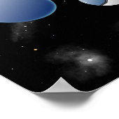 Poster Vol d'astronaute de chats spatiaux (Coin)