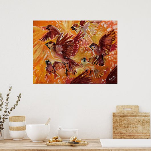 Poster Vol d'automne à l'automne (Cuisine)