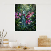 Poster Vol de bijou d'oiseau-mouche orchidée (Cuisine)