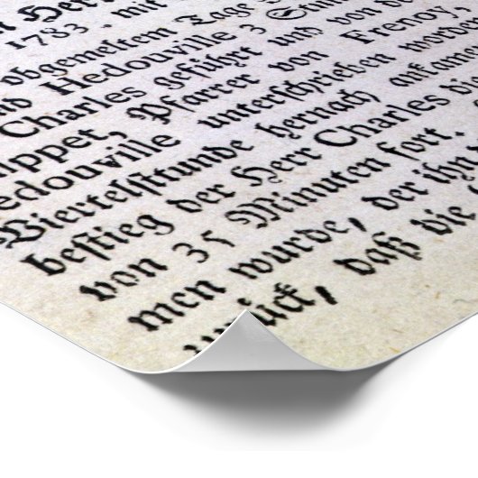 Poster Vol de Jacques Charles et Nicholas Robert (Coin)