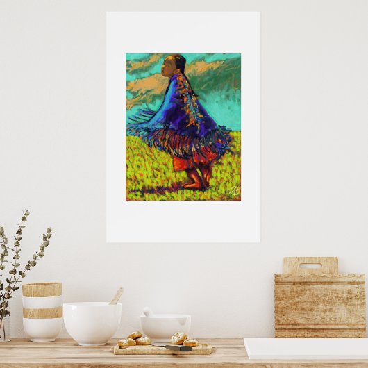 Poster Vol de l'aigle Petit Esprit (Cuisine)