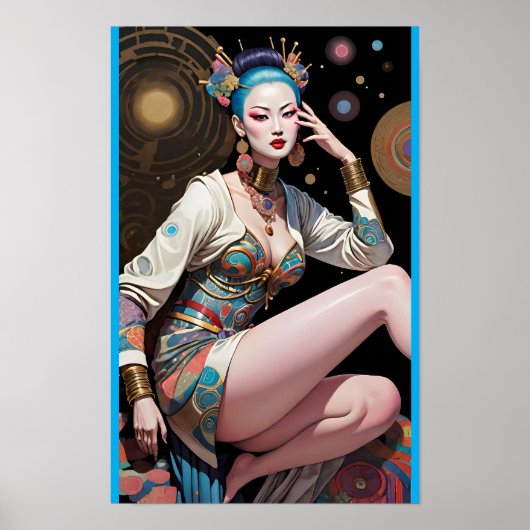 Poster Vol de rêve asiatique - Ken Gage Art (Devant)