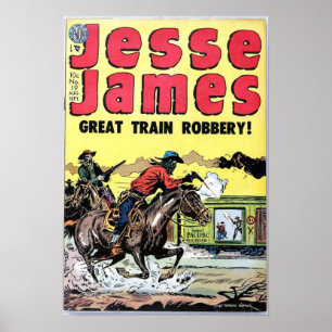 Poster Vol de train de Jesse James