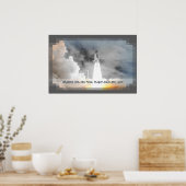Poster Vol Dernier Atlantis Space Shuttle STS-135 (Cuisine)