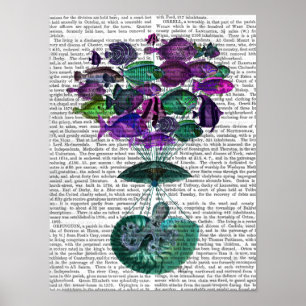 Poster Vol Du Ballons À Air Chaud De Poisson