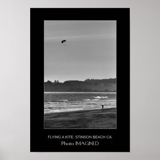 POSTER VOL D'UN KITE, STINSON BEACH CA., US (Devant)