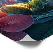 Poster Vol Ethérée Au-Dessus D'Une prairie En Pleine Flor (Coin)