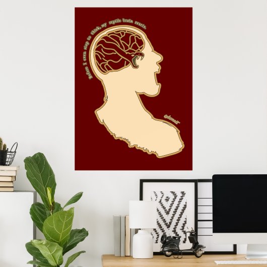 Poster Vol ou vol (Bureau à domicile)