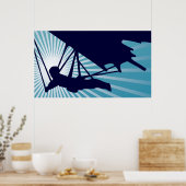 Poster vol plané en hauteur (Cuisine)