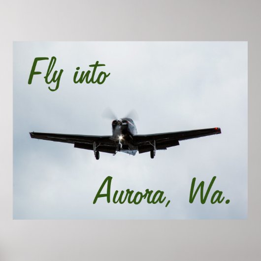 Poster Vol vers Aurora, Washington (Devant)
