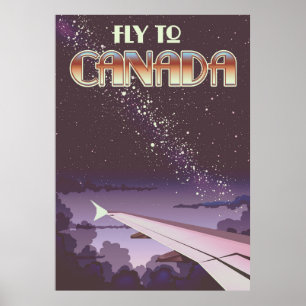 Poster Vol vers le Canada