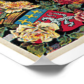 Poster Vol vers Lyon France Vintage voyage (Coin)