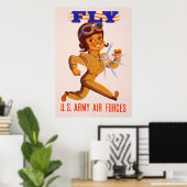 Poster Vol ~ World War 2. (Bureau à domicile)