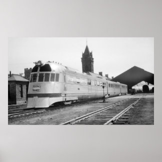 Poster Vol Yankee à Portland, station Union ME 1937