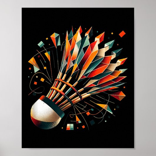 Poster Volant de badminton (Devant)