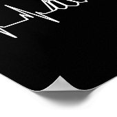 Poster Volant de badminton battements de coeur  (Coin)