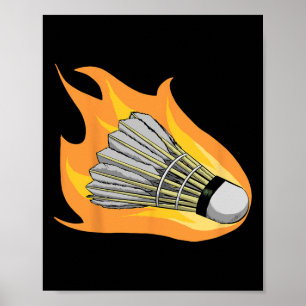 Poster Volant de badminton coloré Art Sports 2