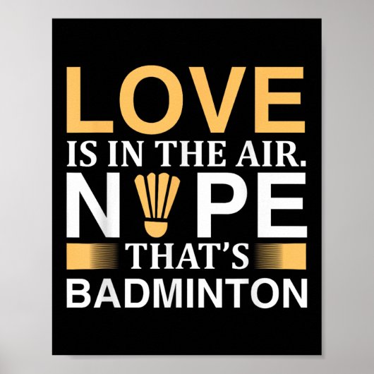Poster Volant de badminton Conception Pour Badminton (Devant)