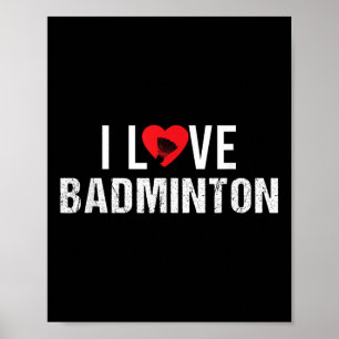 Poster Volant de badminton Sayings