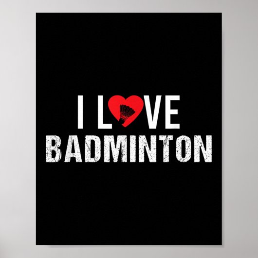 Poster Volant de badminton Sayings (Devant)