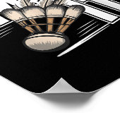Poster Volant de badminton Smash (Coin)