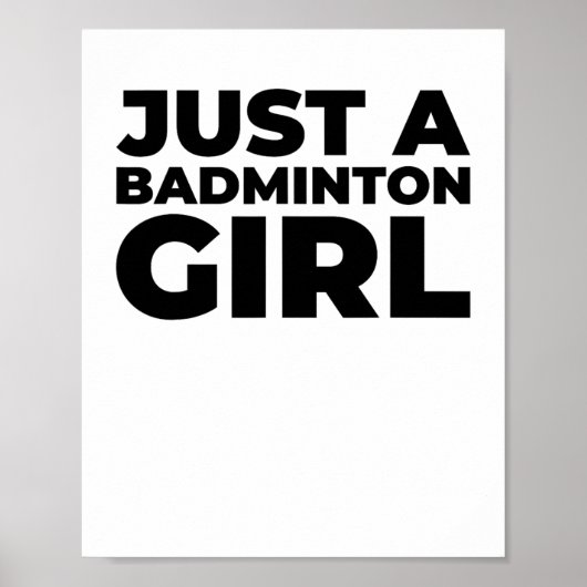 Poster Volant de badminton Team Racket - Juste Un Badmint (Devant)