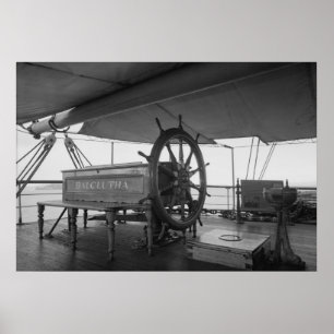 Poster Volant de bateau de navigation