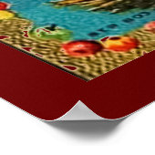 Poster volant de la sorcière Halloween en rouge (Coin)