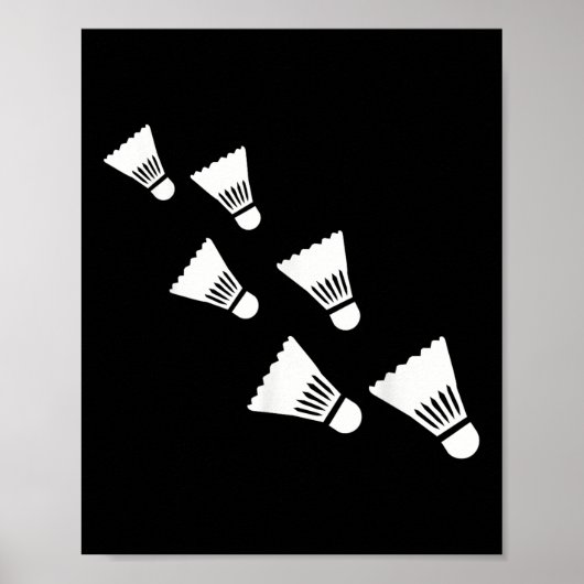 Poster Volants de badminton (Devant)