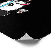 Poster Volants de badminton Panda Animaux (Coin)