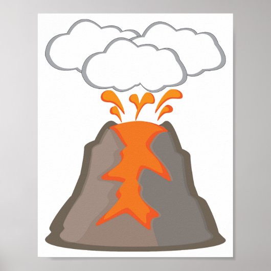 Poster Volcan (Devant)