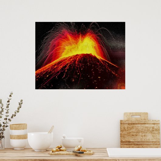 Poster Volcan 5 bouché (Cuisine)