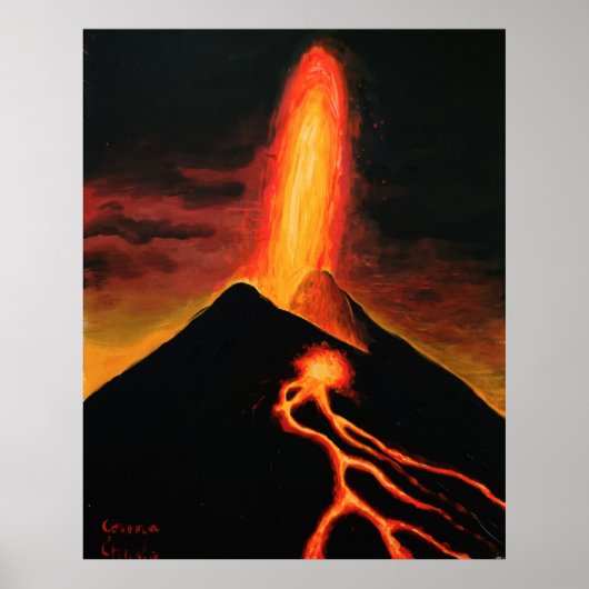 Poster Volcan Cumbre Vieja (Devant)