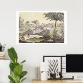 Poster Volcan d'Ario di Turbaco près de Carthagène, Colom (Bureau à domicile)