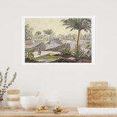 Poster Volcan d'Ario di Turbaco près de Carthagène, Colom (Cuisine)