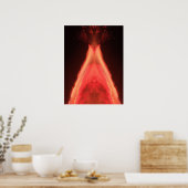 Poster Volcan de feu orange (Cuisine)