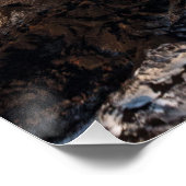 Poster Volcan d'éruption du cratère : lave, gaz, vapeur,  (Coin)