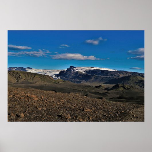 Poster Volcan Eyjafjallajökull (Devant)