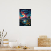 Poster Volcan lâché, Éruption tropicale (Cuisine)
