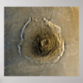 Poster Volcan Olympus Mons sur Mars (Devant)