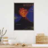 Poster Volcan Paricutin Mexique (Cuisine)