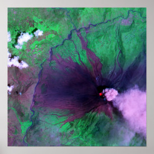 Poster Volcan Tungurahua en Equateur