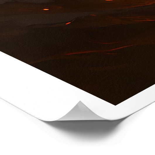 Poster Volcanic White Tiger Premium Wall Art – Fine Art C (Coin)