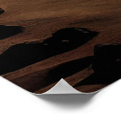 Poster Volcanos, Plage de sable blanc avec palmiers (Coin)