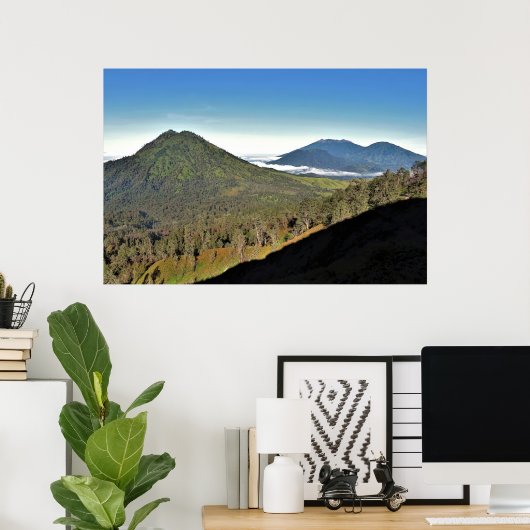 Poster Volcans Est Java (Bureau à domicile)